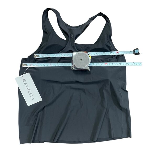 NWT Athleta Black 2-in-1 Ultimate Support Tank Top, built-in sports bra, XS. New - Picture 9 of 10